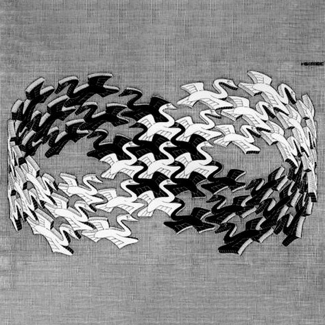 Swans, MC Escher (1898 – 1972)